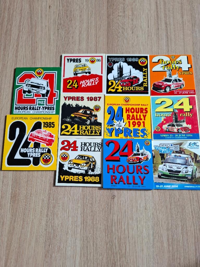 Rally Ieper gedenkplaatjes, Verzamelen, Automerken, Motoren en Formule 1, Nieuw, Auto's, Ophalen of Verzenden