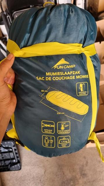 Sac de couchage momie Fun Camp – Confort 2,9C – Neuf essayé beschikbaar voor biedingen