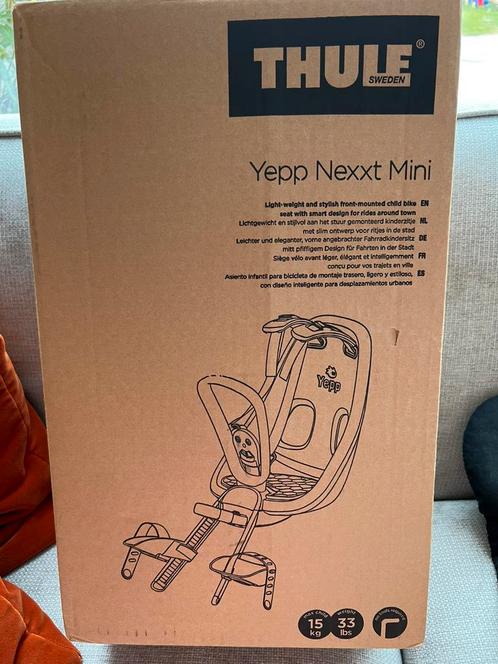 Thule Yepp Nexxt Mini, Fietsen en Brommers, Fietsaccessoires | Fietsstoeltjes, Nieuw, Voorzitje, 0 t/m 13 kg, Voetsteuntjes, Ophalen