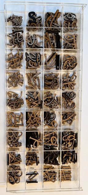 Houten letterdisplay van plexiglas, Hobby en Vrije tijd, Scrapbooking, Nieuw, Versiering of Embellishment, Ophalen of Verzenden