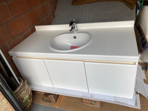 Badkamermeubel 1 wasbak Alape+ kraan Grohe, Huis en Inrichting, Badkamer | Badkamermeubels, Zo goed als nieuw, Wastafelkast, Minder dan 100 cm