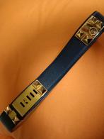 Ceinture HERMèS vintage bleue 'collier de chien', Cuir véritable, Autres couleurs, Enlèvement, Hermès