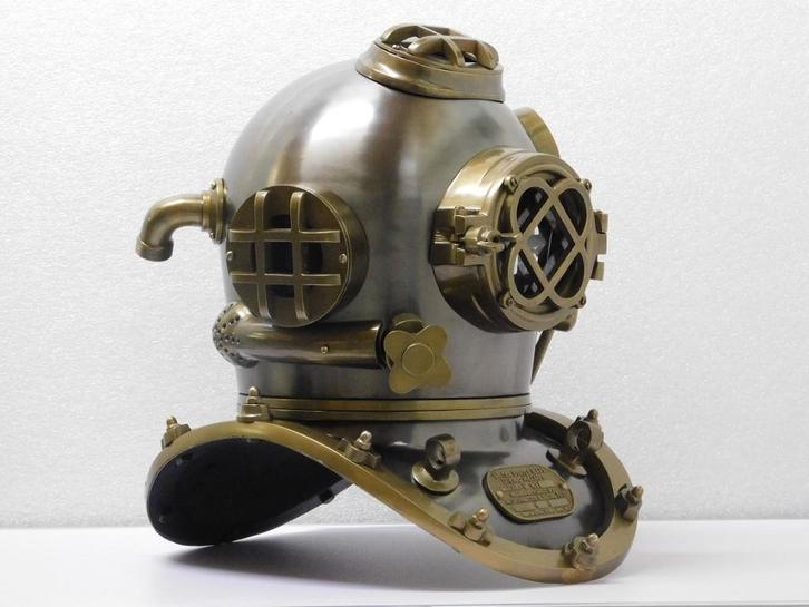 Casque de plongée - 50 cm - United States Navy - Laiton, Collections, Statues & Figurines, Enlèvement ou Envoi