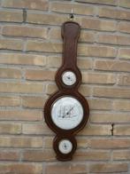 Grote barometer bekleed met leer / leder, Ophalen, Zo goed als nieuw, Barometer