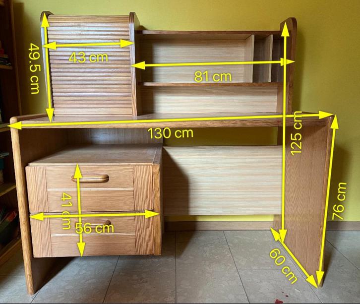 Meubelset voor studentenkot of slaapkamer, Huis en Inrichting, Slaapkamer | Complete slaapkamers, Zo goed als nieuw, Ophalen
