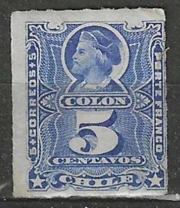 Chili 1877 - Yvert 18 - Christoffel Columbus (ST) beschikbaar voor biedingen