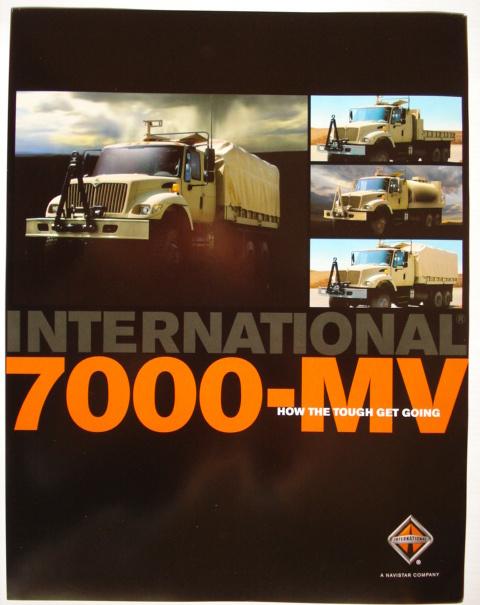 International 7000-MV Military Vehicle 2006 Brochure Catalog, Livres, Autos | Brochures & Magazines, Comme neuf, Ford, Envoi