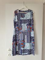 Blauw / rood kleedje Comme ça (maat 40), Maat 38/40 (M), Blauw, Gedragen, Onder de knie