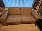 Leren salon – 3-zit + 2-zit + grote poef, Huis en Inrichting, Ophalen