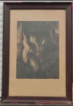 lithographie signe anto carte, Antiek en Kunst, Ophalen of Verzenden