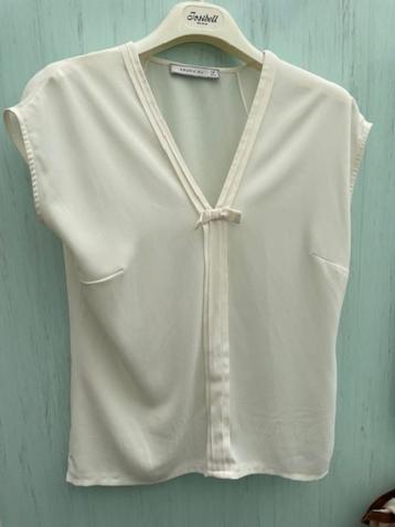 magnifique blouse blanche cassé taille 38