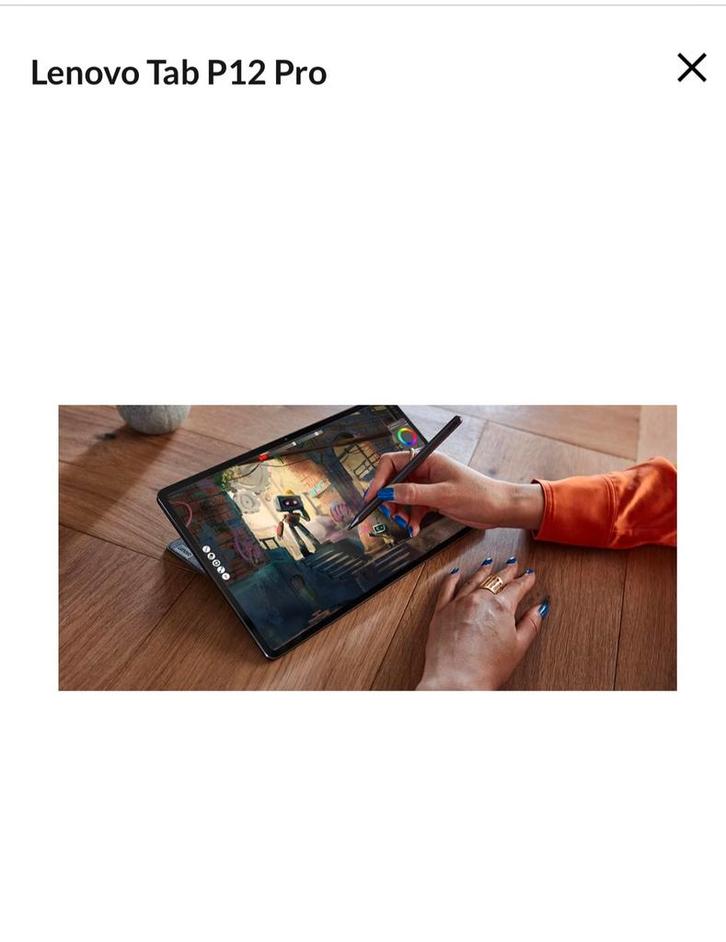 Lenovo tap pro 12 tablet van het hoogste niveau, Telecommunicatie, Mobiele telefoons | Toebehoren en Onderdelen, Zo goed als nieuw
