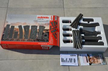 Märklin 24905 coffret,aiguillage,rail  pour voie C + plans, Envoi, Comme neuf, Märklin