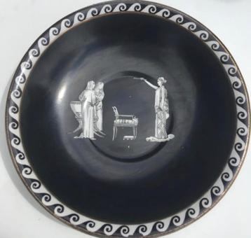 Bol et assiette murale Art Déco Fenton Rialto Ware Pottery U