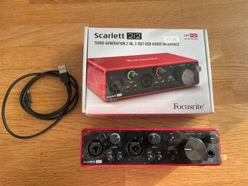 Focusrite Scarlett 2i2 – Comme neuve beschikbaar voor biedingen