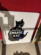 emaille reclame bord zwarte kat, Verzamelen, Merken en Reclamevoorwerpen, Ophalen, Nieuw, Reclamebord