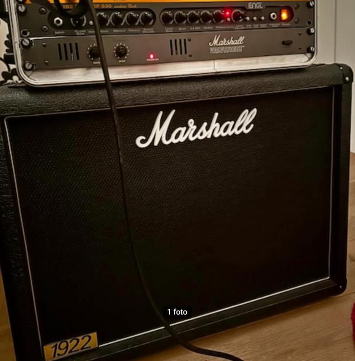 Marshall 1922 (2x12 - 150W/75W) Cabinet, Musique & Instruments, Amplis | Basse & Guitare, Comme neuf, Guitare, 100 watts ou plus
