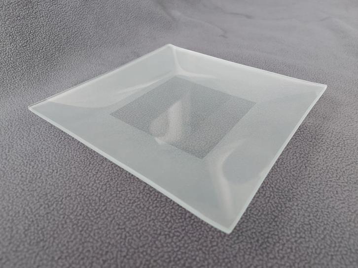 Glazen bak/leeg zakje, Huis en Inrichting, Woonaccessoires | Dienbladen, Zo goed als nieuw, Overige materialen, Vierkant, Ophalen