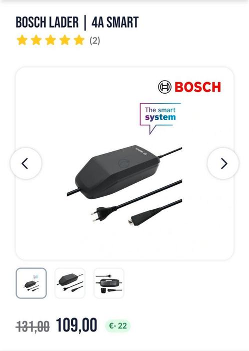 Bosch SMART Charger 4A Nieuw in Doos !, Fietsen en Brommers, Fietsaccessoires | Fietsaccu's, Nieuw, Ophalen of Verzenden