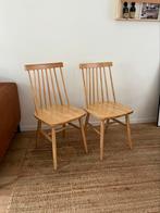 Set van 2 stoelen met spijlen, Huis en Inrichting, Ophalen, Zo goed als nieuw