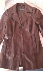 veste/demi manteau en cuir haute qualité taille 42, Comme neuf, Brun, Taille 38/40 (M), Enlèvement ou Envoi