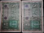 Oude Duitse Reichsbanknote (1919) 2 stuks, Postzegels en Munten, Bankbiljetten | Europa | Niet-Eurobiljetten, Los biljet, Duitsland
