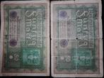 Oude Duitse Reichsbanknote (1919) 2 stuks, Postzegels en Munten, Bankbiljetten | Europa | Niet-Eurobiljetten, Ophalen, Duitsland