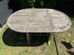 Houten tuintafel teak, Ophalen, Gebruikt, Ovaal, Hout