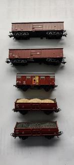 Märklin 5 goederenwagens, Enlèvement ou Envoi, Courant alternatif, Wagon, Utilisé