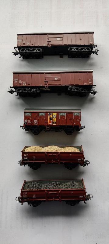 Märklin 5 goederenwagens beschikbaar voor biedingen