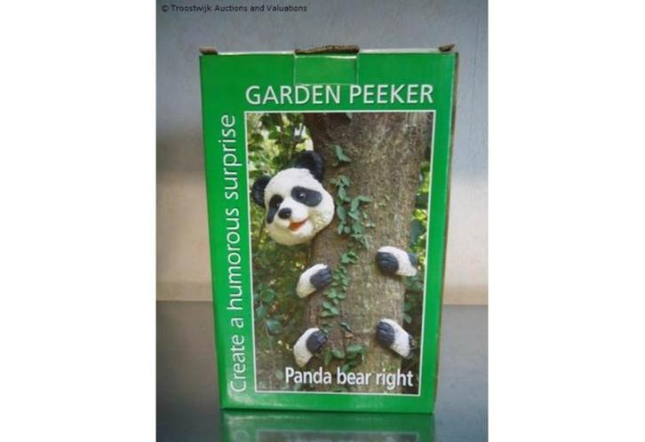 BOOM DECORATIE PANDA BEER RECHTS KIJKEND NIEUW, Tuin en Terras, Tuinwanddecoratie, Nieuw, Verzenden