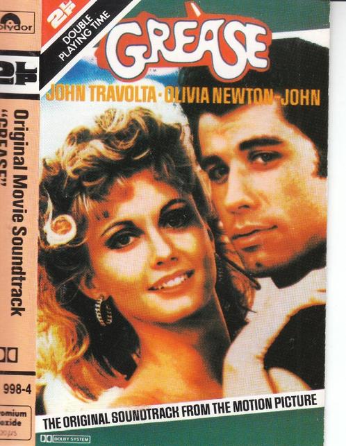 Soundtrack van Grease met John Travolta & Olivia Newton John, Cd's en Dvd's, Cassettebandjes, Origineel, Filmmuziek en Soundtracks
