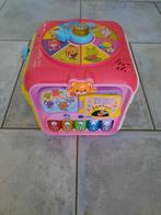 Te koop: vtech roze activiteitenkubus, Ophalen, Gebruikt