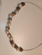 echte parel ketting silver, Handtassen en Accessoires, Kettingen, Ophalen of Verzenden