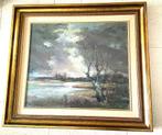 Landschap met watertje - Janus Kluijtmans (1919-2004), Antiek en Kunst, Ophalen of Verzenden