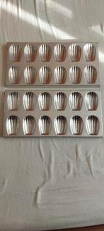 2 bakvormen voor madeleintjes, Hobby en Vrije tijd, Taarten en Cupcakes maken, Ophalen of Verzenden