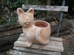 Vorstbestendige bloempot (kat) H:28/ L:22/ B:17 cm, Tuin en Terras, Gebruikt, Verzenden, Tuin, Overige vormen
