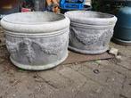 2 mooie bloembakken 50 cm diameter., Tuin en Terras, Ophalen, Tuin, Kunststof, Gebruikt