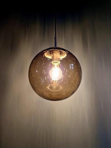 Space Age hanglamp van gerookt glas, RAAK Amsterdam  beschikbaar voor biedingen