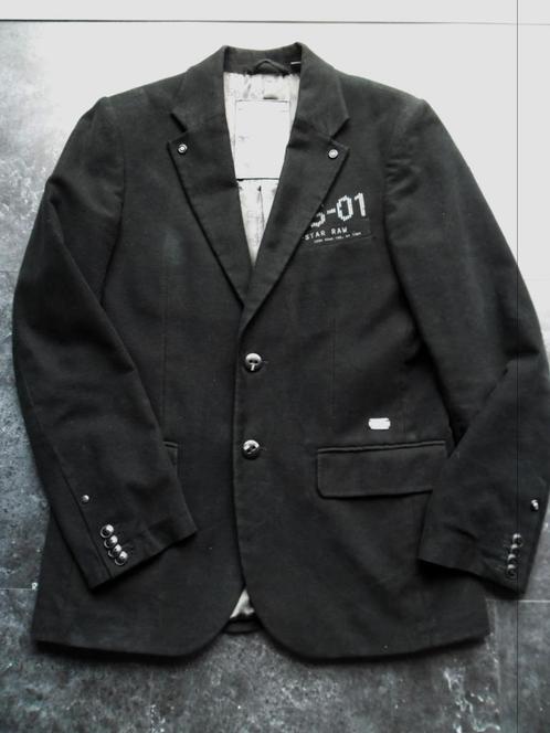 G-star stijlvolle zwarte blazer maat medium, Kleding | Heren, Kostuums en vesten, Zo goed als nieuw, Maat 48/50 (M), Zwart, Ophalen of Verzenden
