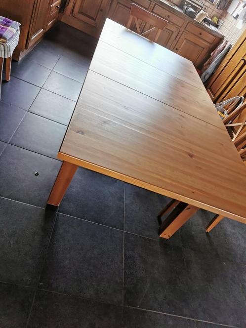Keukentafel en 8 stoelen, Huis en Inrichting, Tafels | Statafels, Gebruikt, Ophalen