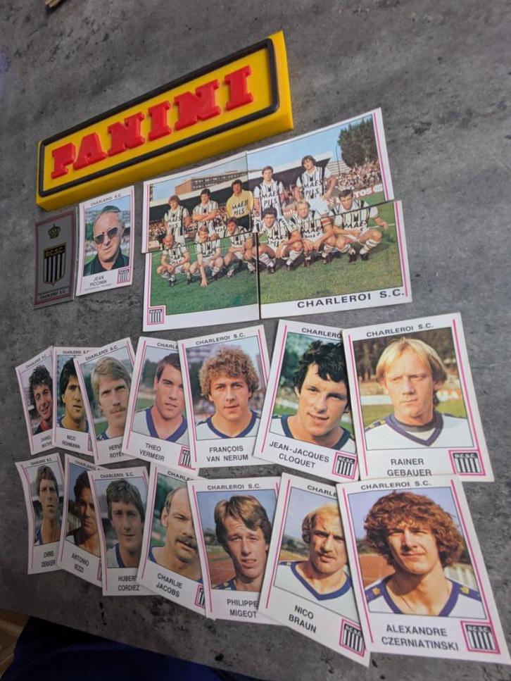 PANINI FOOTBALL 80 SP CHARLEROI 20 AUTOCOLLANTS 1980, Hobby & Loisirs créatifs, Autocollants & Images, Envoi