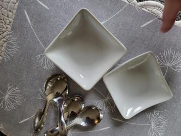 Amuse lepels met bordje, Overige materialen, Overige typen, Nieuw, Ophalen of Verzenden