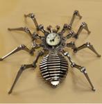 Prachtige Steampunk spin met ingebouwde klok RVS (25cm), Ophalen of Verzenden, Nieuw, Dier