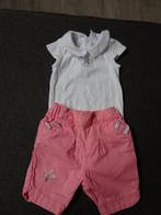 Set van witte body en roze short Sergent Major Maat 59 - 3 m, Kinderen en Baby's, Babykleding | Maat 56, Meisje, Ophalen of Verzenden