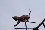 smeedijzeren windwijzer in kattenkleuren., Tuin en Terras, Windwijzers en Windmolens, Ophalen, Nieuw