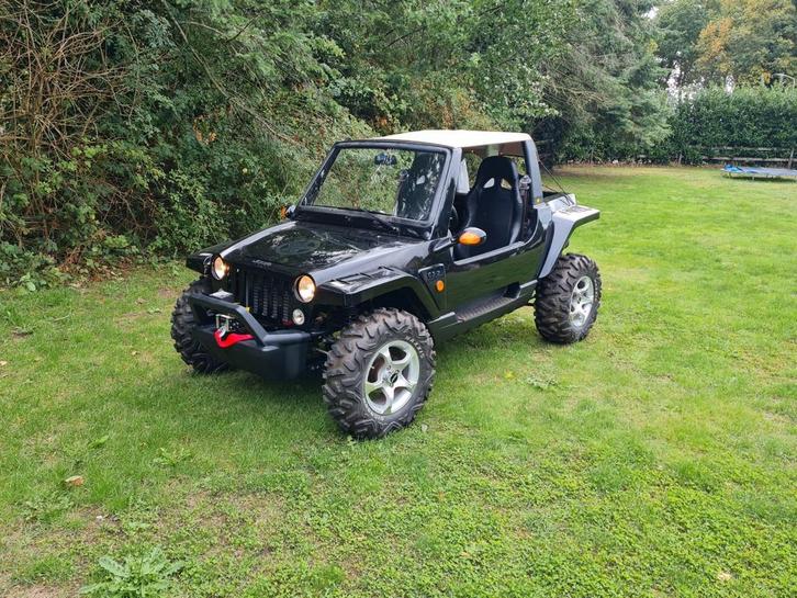 Side by side mini Jeep cj2  Straatlegaal  800cc 3 cilinder, Motoren, Quads en Trikes, Ophalen of Verzenden