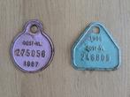 Fietsplaatjes Oost-Vlaanderen 1986 - 1987, Antiek en Kunst, Verzenden