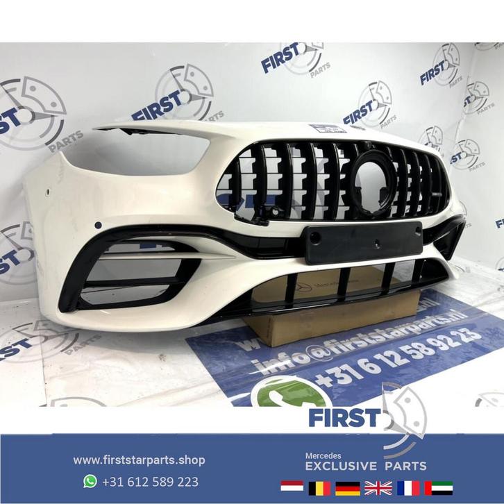 W213 S213 FACELIFT E63 E63s AMG VOORBUMPER WIT COMPLEET + GT, Auto-onderdelen, Carrosserie, Bumper, Mercedes-Benz, Voor, Gebruikt