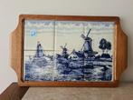 Plateau delfts blauw, Huis en Inrichting, Woonaccessoires | Dienbladen, Ophalen, Zo goed als nieuw, Rechthoekig, Hout